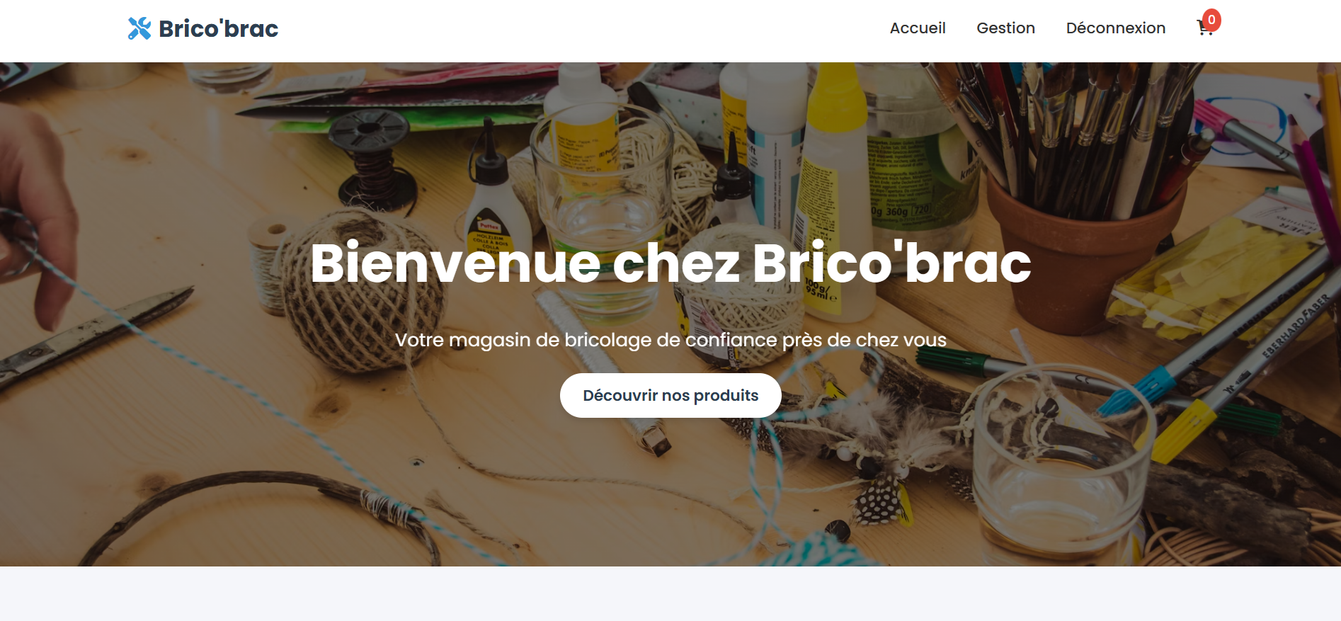 Boutique en ligne BricoBrac